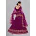 Picture of Lovely Net Purple Lehenga Choli