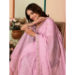 Picture of Grand Silk Pale Violet Red Saree