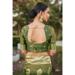 Picture of Statuesque Silk Dark Olive Green Saree