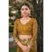 Picture of Gorgeous Silk Saddle Brown Saree