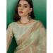 Picture of Fascinating Organza Antique White Saree