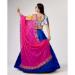 Picture of Rayon & Georgette & Silk Navy Blue,White Lehenga Choli