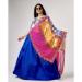 Picture of Rayon & Georgette & Silk Navy Blue,White Lehenga Choli