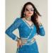 Picture of Splendid Rayon & Georgette & Silk Teal Lehenga Choli