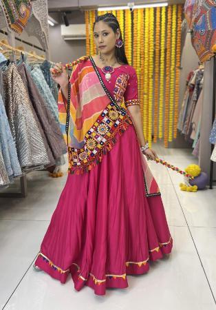 Picture of Ravishing Rayon Deep Pink Readymade Lehenga Choli