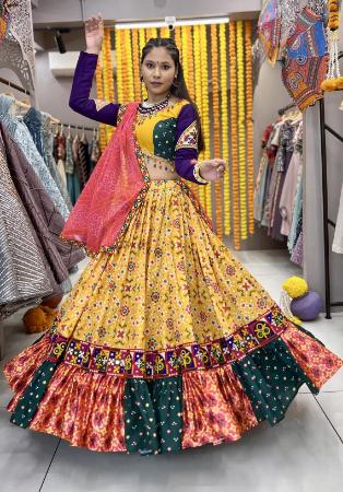 Picture of Marvelous Rayon Orange Readymade Lehenga Choli