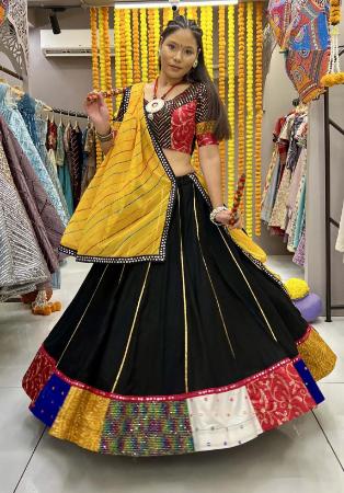 Picture of Gorgeous Rayon Black Readymade Lehenga Choli