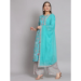 Picture of Chiffon Medium Turquoise Readymade Salwar Kameez