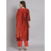 Picture of Good Looking Chiffon Fire Brick Readymade Salwar Kameez