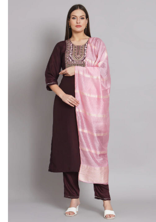 Picture of Taking Chiffon Purple Readymade Salwar Kameez