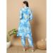 Picture of Amazing Chiffon Cornflower Blue Kurtis & Tunic