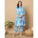 Picture of Amazing Chiffon Cornflower Blue Kurtis & Tunic