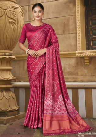 Picture of Classy Satin & Silk Light Pink Saree