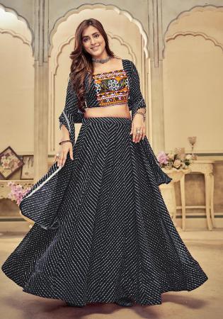 Picture of Appealing Georgette Dark Slate Grey Lehenga Choli