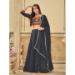 Picture of Appealing Georgette Dark Slate Grey Lehenga Choli