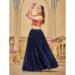 Picture of Pretty Georgette Navy Blue Lehenga Choli