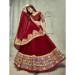 Picture of Excellent Georgette Maroon Lehenga Choli