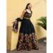 Picture of Enticing Georgette Black Lehenga Choli