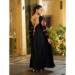 Picture of Enticing Georgette & Silk Black Kurtis And Tunic