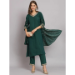 Picture of Cotton & Silk Medium Sea Green Readymade Salwar Kameez