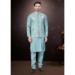 Picture of Superb Silk Cadet Blue Kurtas