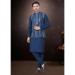 Picture of Comely Silk Dark Slate Blue Kurtas