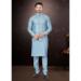 Picture of Ideal Silk Light Slate Grey Kurtas