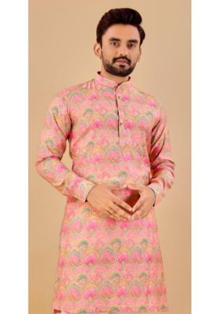 Picture of Elegant Cotton Pink Kurtas