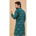 Picture of Splendid Cotton Teal Kurtas