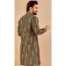 Picture of Excellent Cotton Dark Olive Green Kurtas