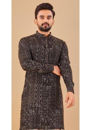 Picture of Magnificent Cotton Black Kurtas