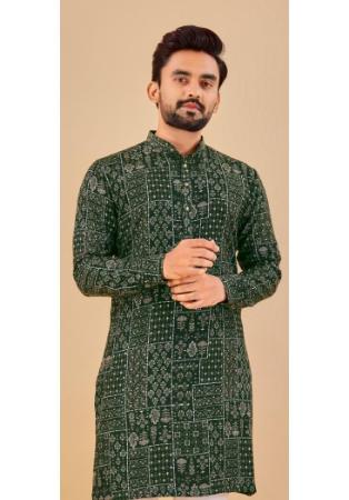 Picture of Shapely Cotton Sea Green Kurtas