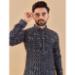 Picture of Good Looking Cotton Navy Blue Kurtas