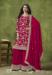 Picture of Pleasing Silk Dark Red Straight Cut Salwar Kameez