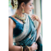 Picture of Enticing Silk Steel Blue Saree