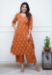 Picture of Magnificent Chiffon Orange Kurtis & Tunic