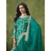 Picture of Beauteous Silk Teal Straight Cut Salwar Kameez