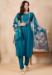 Picture of Magnificent Chiffon Teal Readymade Salwar Kameez