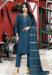 Picture of Pleasing Silk Dark Slate Blue Readymade Salwar Kameez