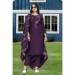 Picture of Well Formed Silk Purple Readymade Salwar Kameez