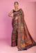 Picture of Graceful Chiffon Dark Olive Green Saree