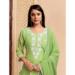 Picture of Superb Georgette Dark Khaki Readymade Salwar Kameez