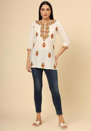 Picture of Superb Rayon Azure Kurtis & Tunic