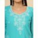 Picture of Gorgeous Georgette Medium Turquoise Kurtis & Tunic