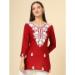 Picture of Excellent Rayon Fire Brick Kurtis & Tunic