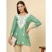 Picture of Graceful Rayon Dark Sea Green Kurtis & Tunic