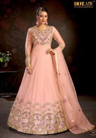 Picture of Alluring Net Wheat Anarkali Salwar Kameez