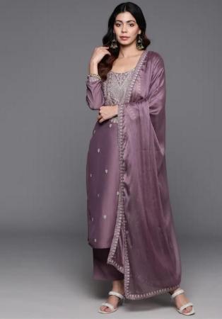 Picture of Graceful Chiffon Grey Readymade Salwar Kameez