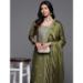 Picture of Chiffon Dark Olive Green Readymade Salwar Kameez