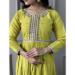 Picture of Gorgeous Chiffon Olive Readymade Salwar Kameez